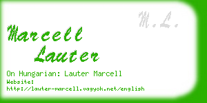 marcell lauter business card